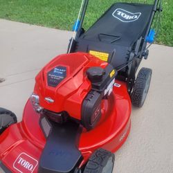 NEW TORO 22" SELF-PROPELLED SMARTSTOW  Lawn Mower  With Vortex Technology