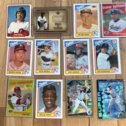 Baseball Trading Cards Bundle + Signed Yogi Berra Book