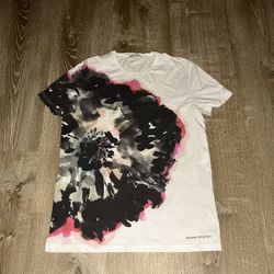 Alexander McQueen Ink Flower T-Shirt- Size Small