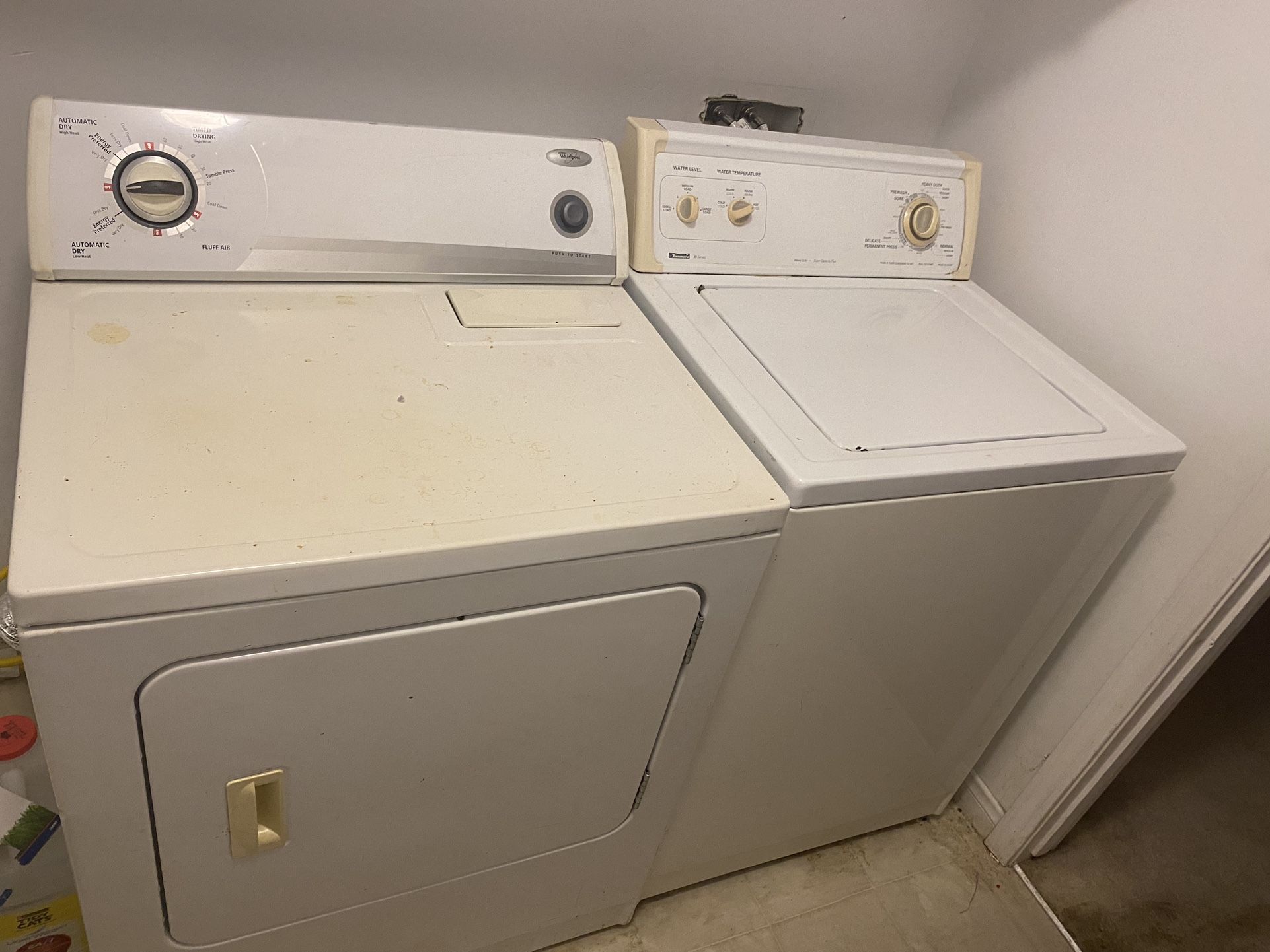 Whirlpool Gas Dryer And Kenmoore Washer Both Work Good
