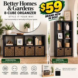 Brand New! Better Homes & Gardens 8-Cube Organizer