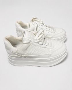 Michael Kors Hayes Platform Sneakers Women’s 6M White – Retail $260