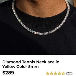 GLD 16” Gold And Silver Tennis Chains 2x