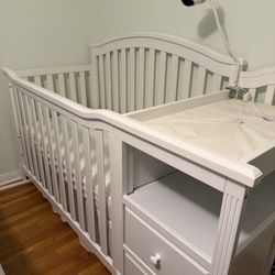 Crib & Mattress  & Changing Table 