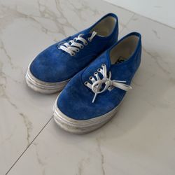 Blue Suede Vans 9.5