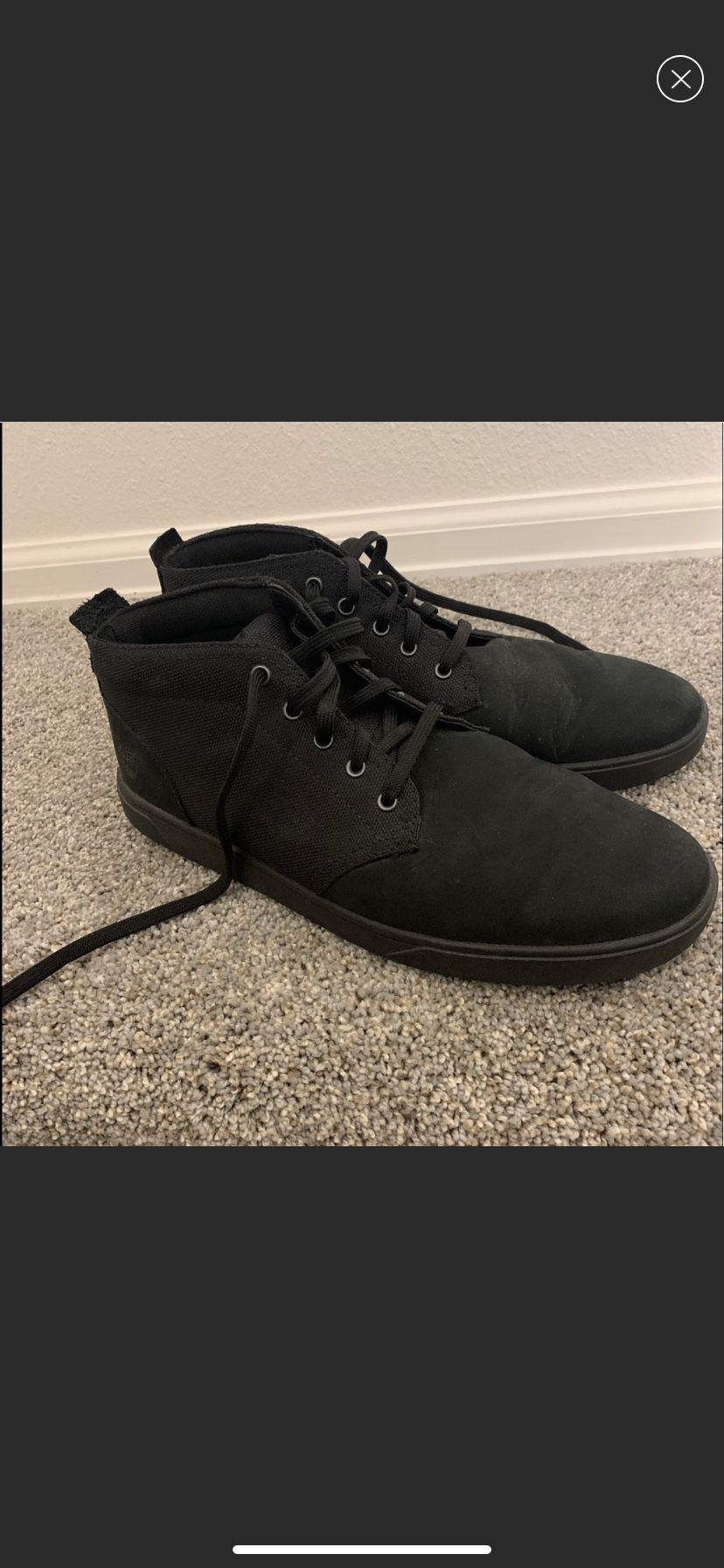 Timberlands Earthkeeper Black Suede Ankle Shoes Size 10