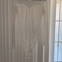 Ambience, Bodysuit, White, Large 