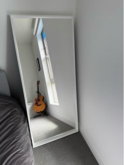 NISSEDAL IKEA mirror like new white 25 5/8x59 "