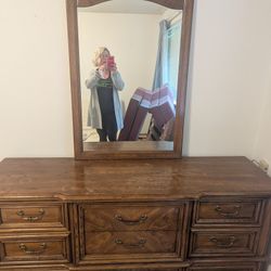 Solid Wood Dresser With Matching Night Stands