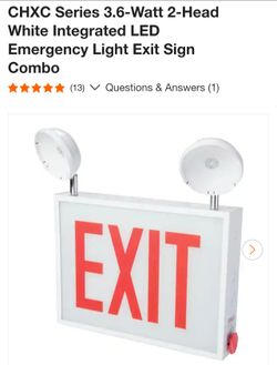 Brand New Exit/Emergency Combo Light