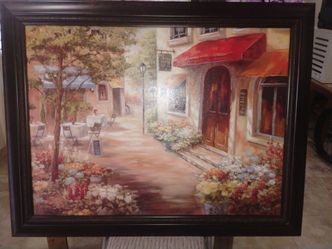 Framed Wall Art -Cafe Afternoon III