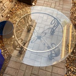 Beautiful Glass Top Coffee Table