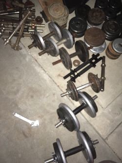 Custom dumbbells 25lb to 80lb pair