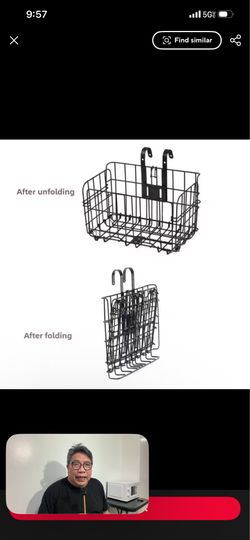 Bike metal basket