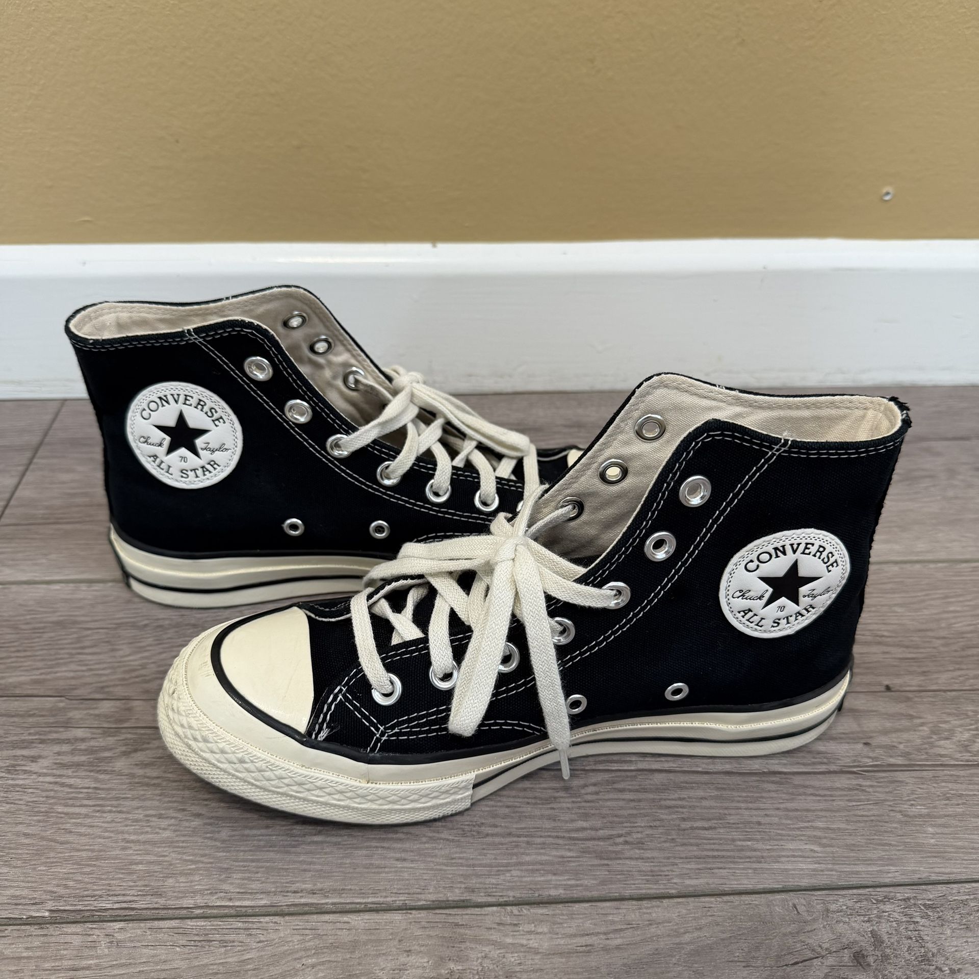 Converse Chuck Taylor 70s High Top Black (Size 5.5 Men / 7.5 Women / 24.5cm)