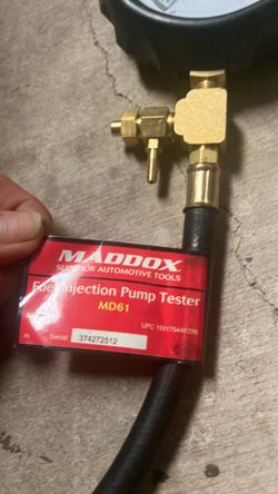 Maddox fuel injection  pump tester