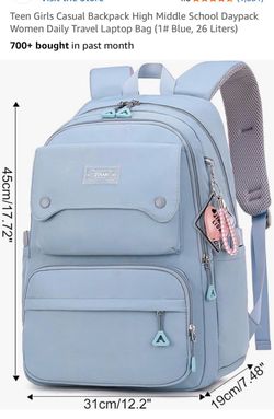 New Lt Blue Bavkpack