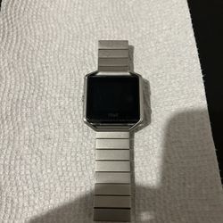 Fitbit Blaze Smart Fitness Watch  Stainless Steel band Untested No Charger