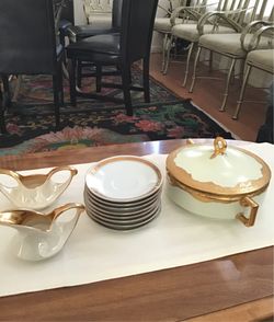 12 piece antique china