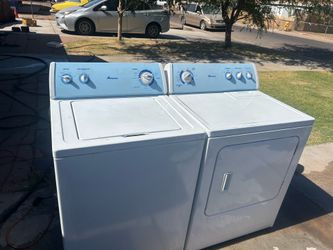 Amana washer and electric dryer both in great working condition 50$ delivery 30 day warranty