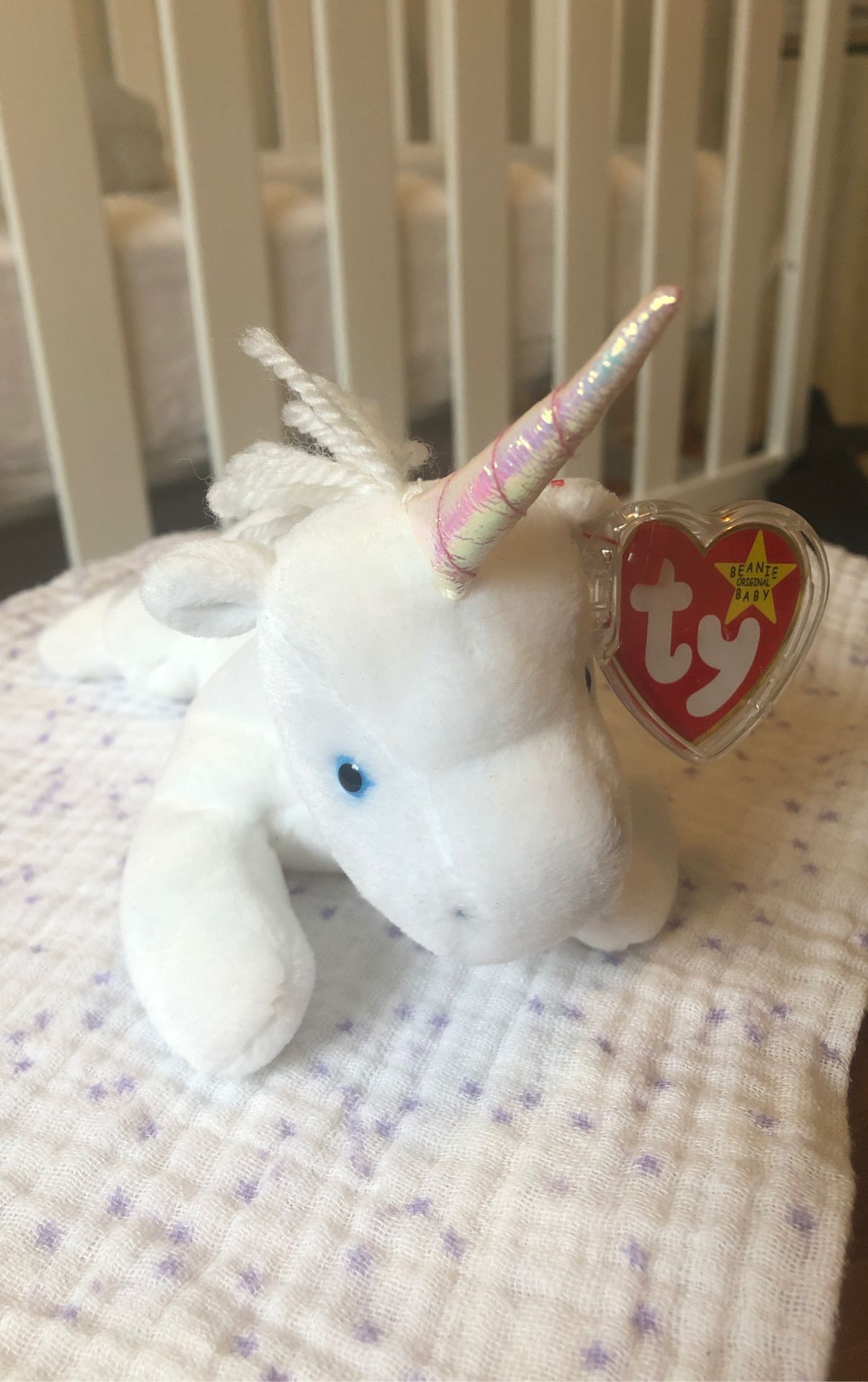 Rare unicorn ty beanie baby