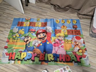 💯 MARIO BROS Deluxe Happy Birthday Party Package