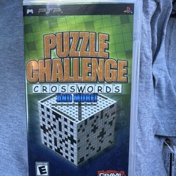 PSP Game Puzzle Challenge Crosswords & More Sony PSP - Complete CIB