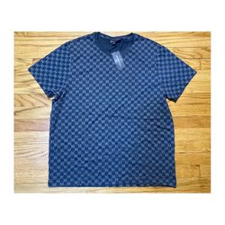 Michael Kors Designer Patterned Short Sleeve T-Shirt Black! Men’s Sz XL New! 