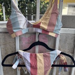 Stripe Swimsuit Size Small