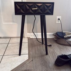 Wood Side Table