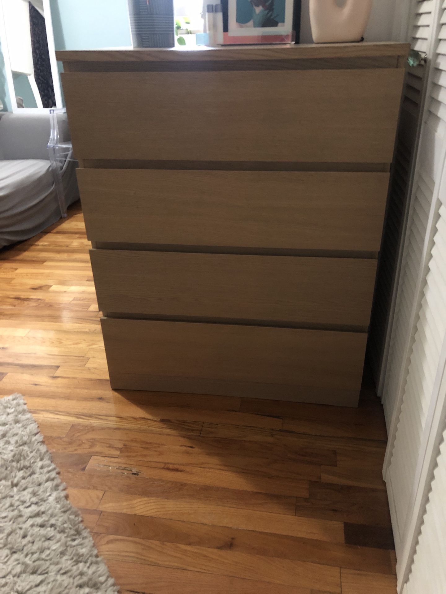 ikea malm 4 drawer dresser 002 Aukfa Wood 4 IKEA Malm White 4 Drawer