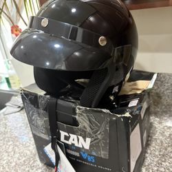 New Small Open Face Motorcycle Helmet 