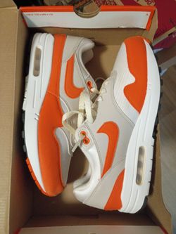 Nike Air Max 1 White Orange Sneakers