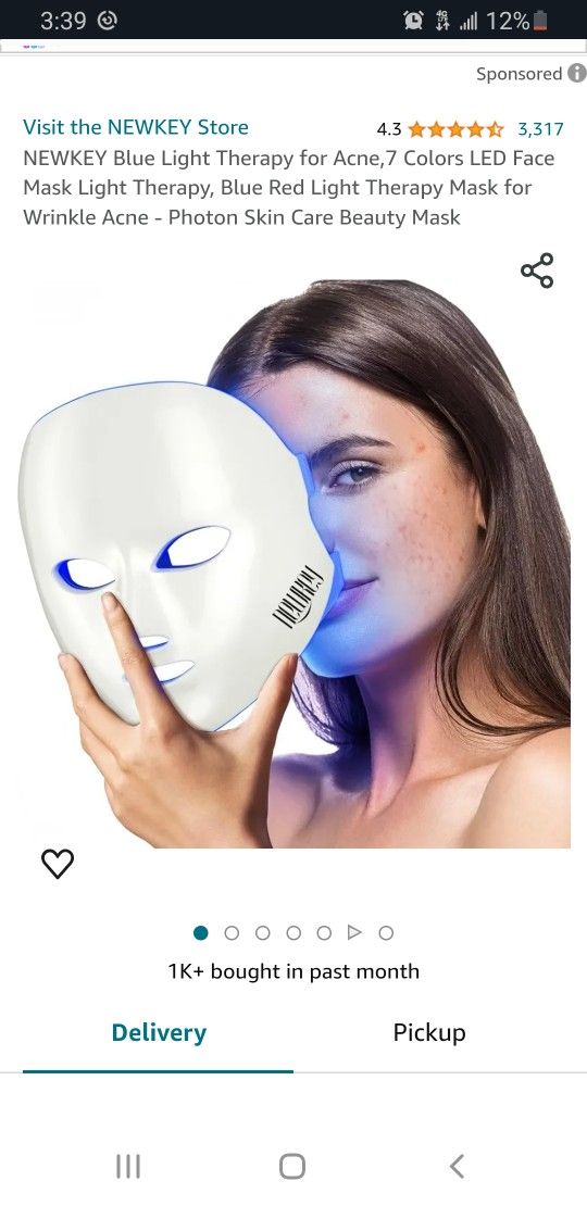 Newkey 7 Colors LED Face Mask Light Therapy

