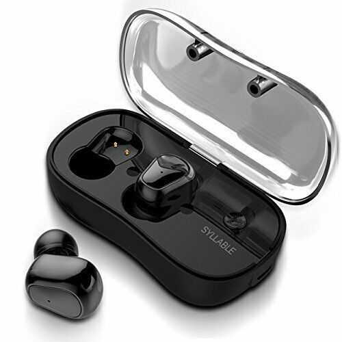 Syllable D900P Wireless Bluetooth 5.0 Headsets Microphone with Charging Case