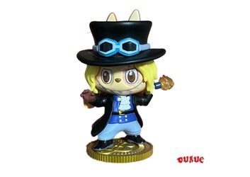 The Monsters x One Piece Sabo Pre-Owned comes with no box or no card
