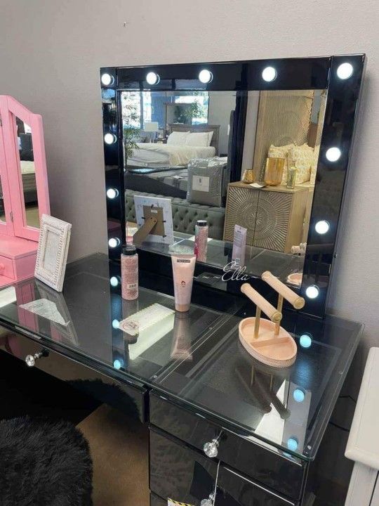 Avery Black Vanity $10 Down Payment And Financing Available