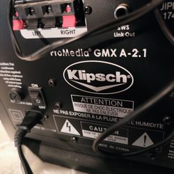 KLIPSCH , WOOFER,  2 TWEETERS 