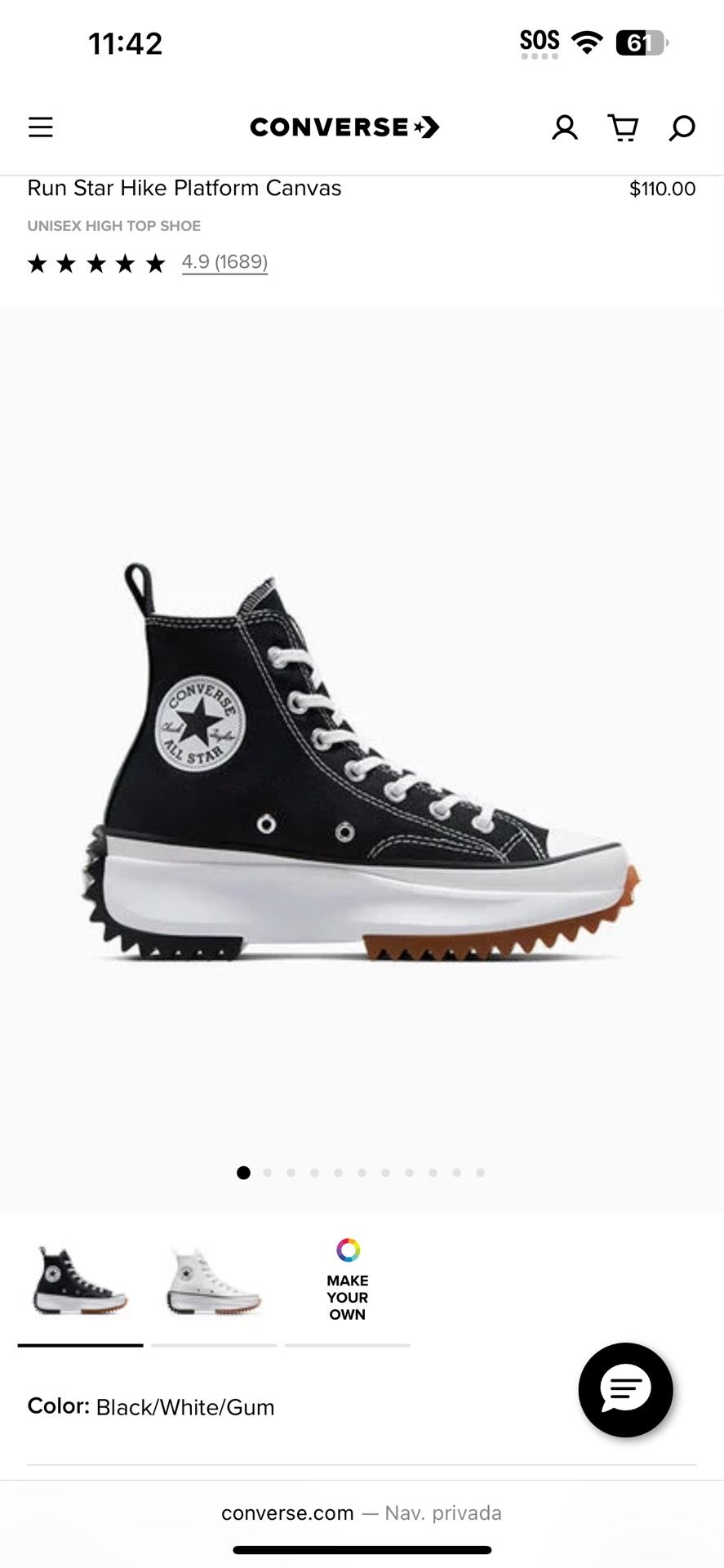 Women Converse Plataform!