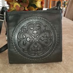 NEW!!!  Genuine Brighton Ferrara Leather Cross Body Organizer Handbag