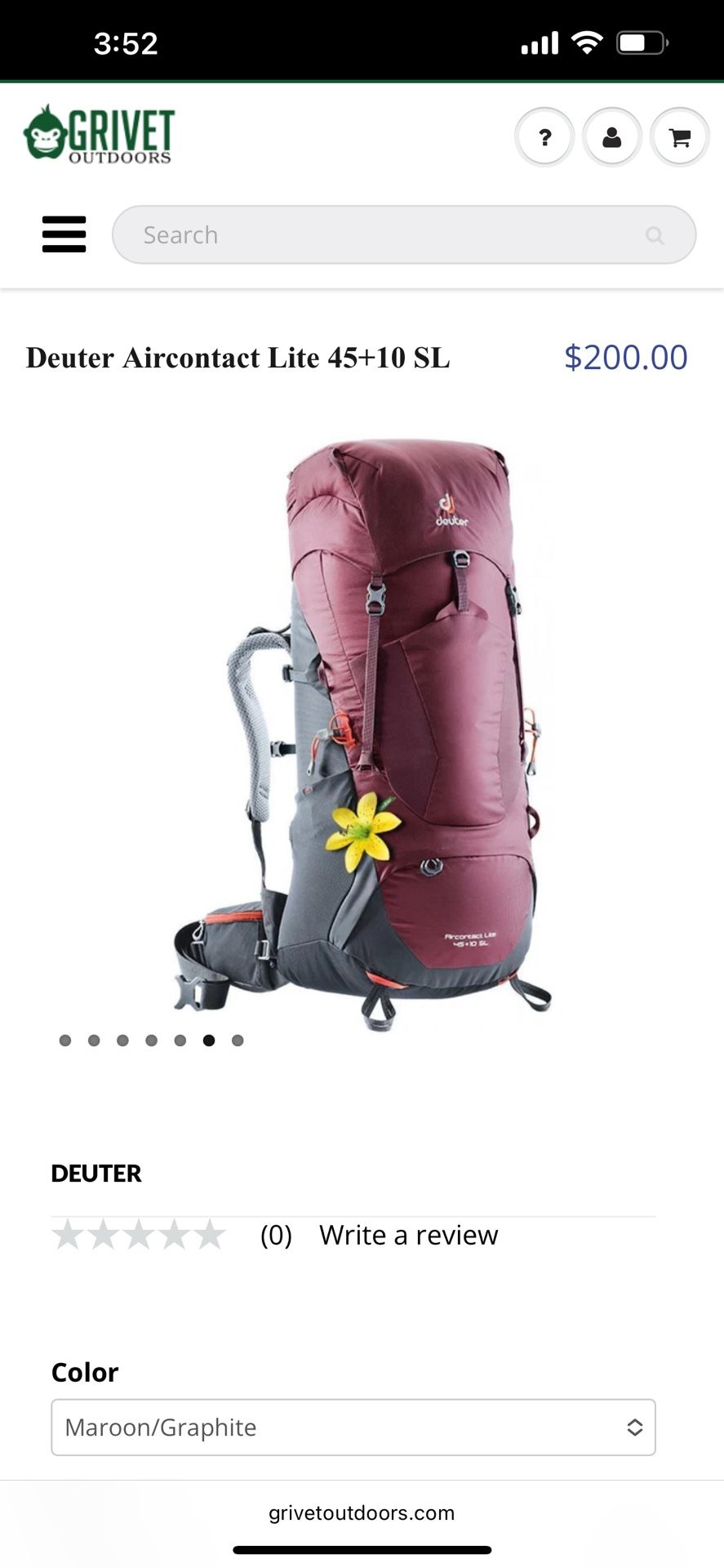 Deuter Aircontact Lite 60+10 SL