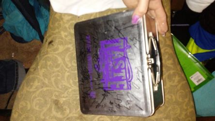 Mn vikings entire team signed lunch box