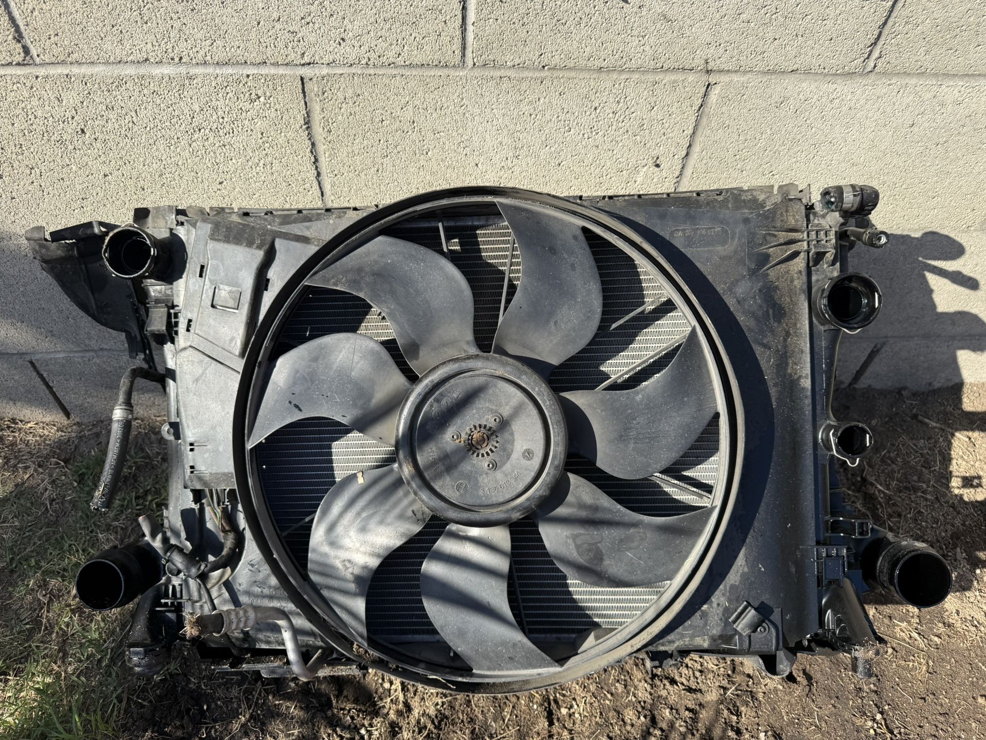 2008-2014 Radiator And Fan Mercedes-Benz