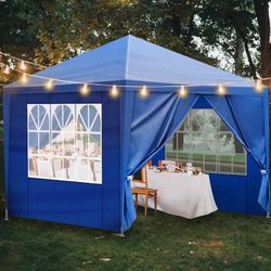 White Gazebo Wedding Party Tent Canopy With Windows & Sidewalls - (FOR SALE)