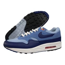 Size 8 - Nike Air Max 1 ESS Psychic Blue White Essential Swoosh AM1 Travis