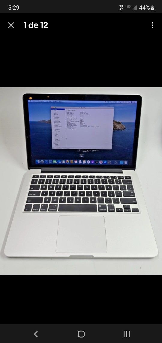 Macbook Pro 13 Inch i5 (2012) 500 Gb Storage charger not include But I will give it to you with the battery charged thank