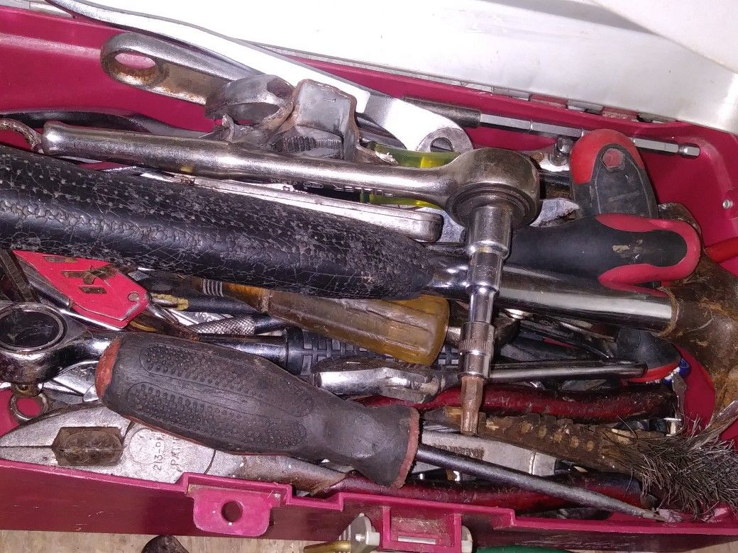 Entire Tool Box Of All Kinds Of Hand Tools