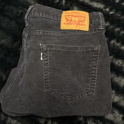 Levi's 511 Slim Stretch Men’s 34x34 Black Corduroy Jeans in good shape!