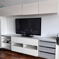 Shelving Cabinet  TV Unit IKEA Besta White