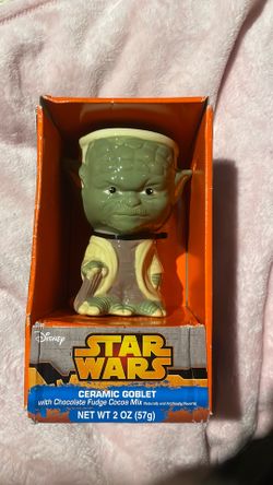 Disney Star Wars ceramic goblets (Yoda, Darth Vader, Chewbacca)